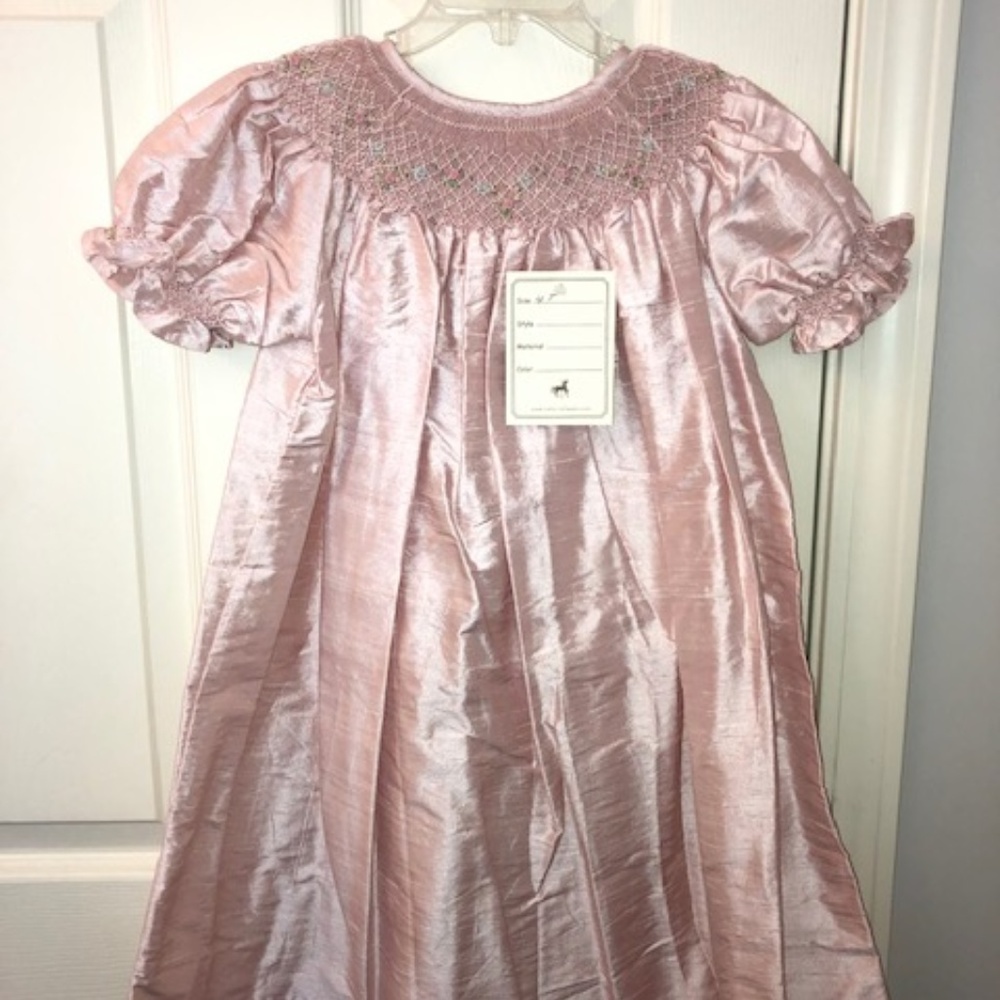4T silk heirloom dress